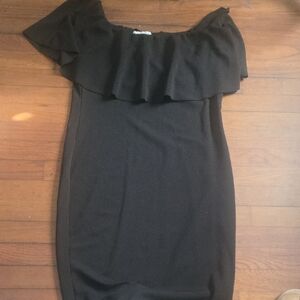 Elegant Black Off-Shoulder Dress